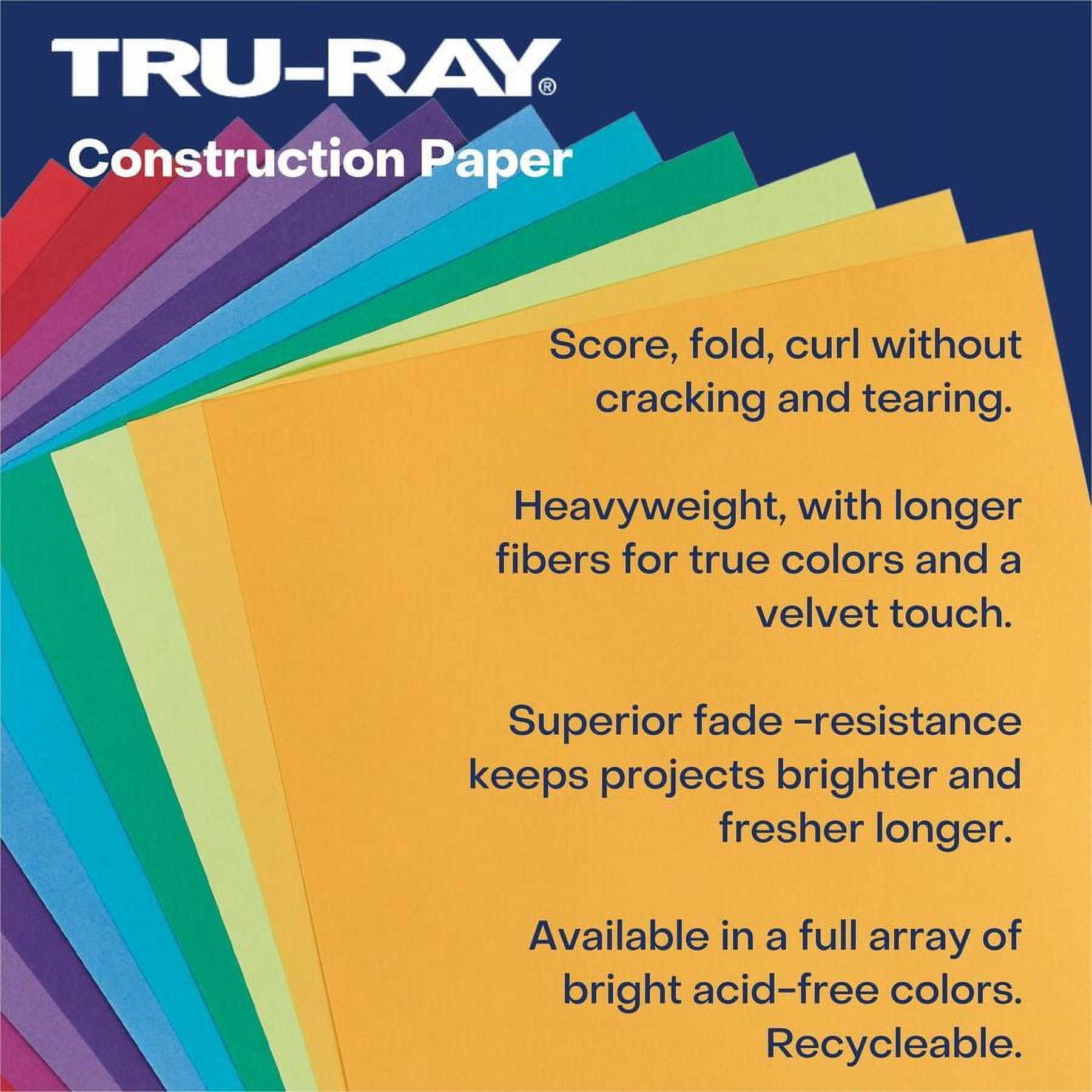 BRIGHT COLORS SULPHITE CONSTRUCTION PAPER by Roselle RLP75802