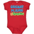 thumbnail image 3 of Inktastic Cricket Player in Training Boys or Girls Baby Bodysuit, 3 of 5