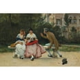 thumbnail image 3 of Eugen von Blaas 14x11 Black Modern Framed Museum Art Print Titled - In the Park (1886), 3 of 5