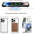 thumbnail image 2 of Magnetic Case for iPhone 14 Pro [Compatible with Magsafe] [Military Grade Drop Protection] Clear Slim Plated Case Shockproof Anti-Yellowing Phone Case 6.1"- Black, 2 of 12