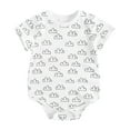 thumbnail image 1 of Felwors Infant Baby Boys Girls Short Sleeve Prints Romper Kids Clothes, 1 of 7