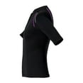 thumbnail image 4 of Moggemol Wetsuit for Women 1.5mm Neoprene Swimming Top Short Sleeve Front Zip Rashguard Shirts Black XXL, 4 of 7