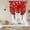 Red, variant on Valentine's Cardinal Balloon Curtains for Living Room/French Door, Red Love Heart Birds Branch Tie Up Curtains 63 Inch Length Energy Saving Kitchen Curtains Shades for Windows 42"x63"
