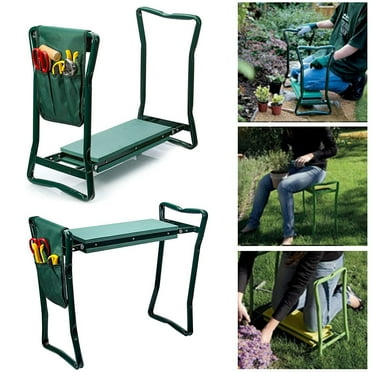 Miracle-Gro 4-in-1 Garden Stool Multi-Use Garden Scooter Rolling Cart ...