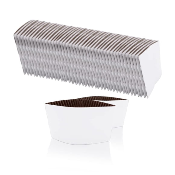 Fundas desechables para tazas de café EchoDone 200, blancas, 90 mm