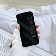 thumbnail image 5 of Funda Linda Para Teléfono Con Patrón De Sonrisa Compatible Con Iphone X Xs Contraportada Diseño De Marco Lateral De Moda Fundas Protectoras De Silicona Para Apple Iphone X/xs - Negro, 5 of 5