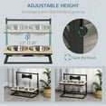 thumbnail image 4 of PawHut Elevated Dog Bowls w/ Stainless Steel Bowls Adjustable Platform, 4 of 8