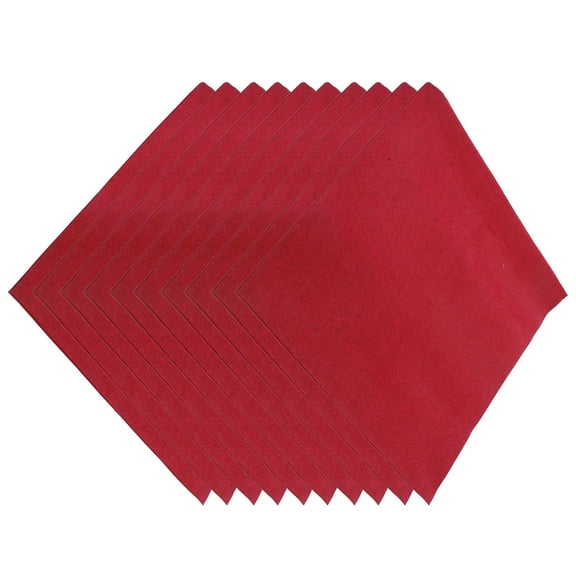 50 Pcs Disposable Paper Napkins Decorative Absorbent Cocktail Napkins for Kitchen Wedding Party Dinner Table Dark Red