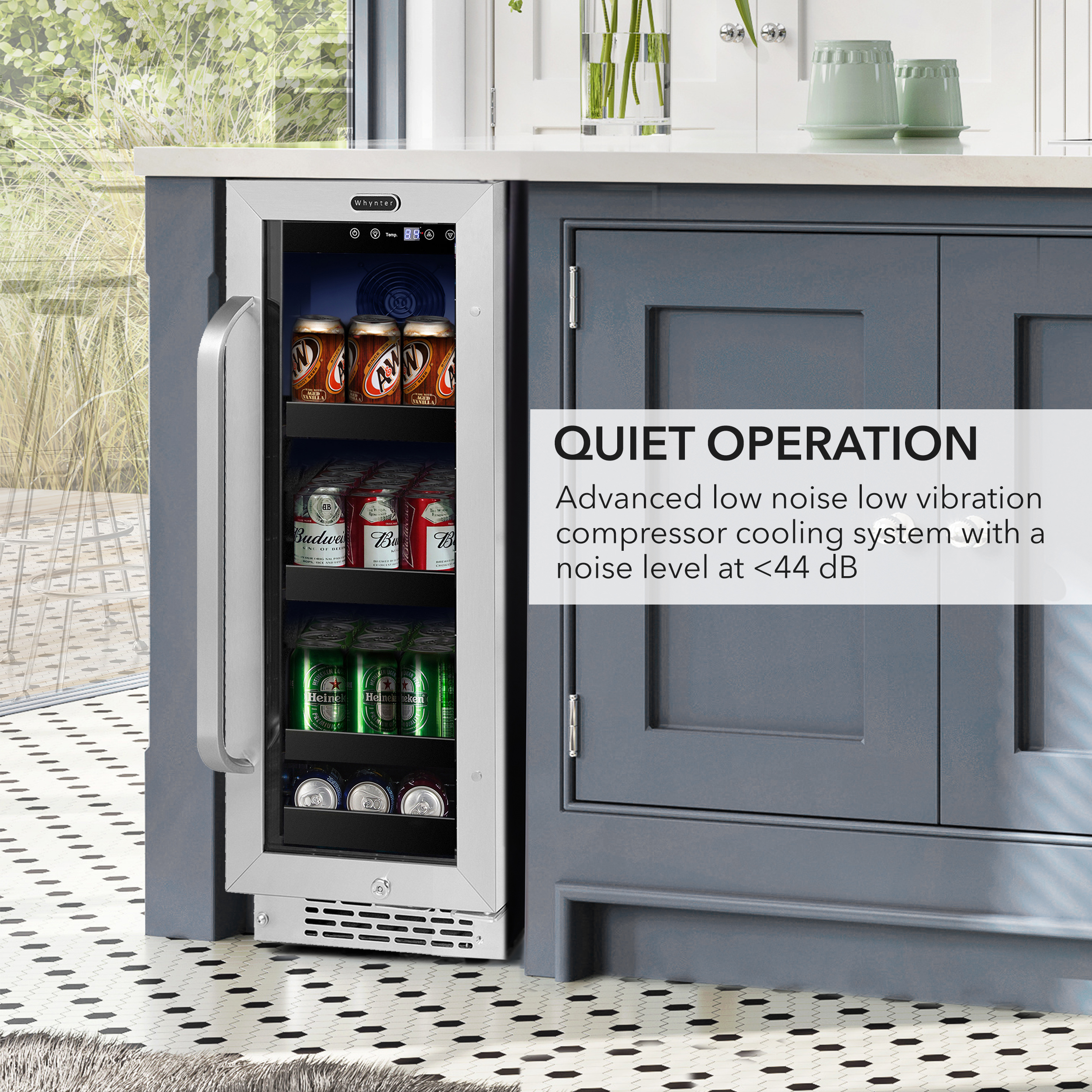 Whynter 76 Can Stainless Steel Beverage Refrigerator