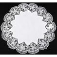 thumbnail image 2 of Antique Royal Rose European White Jacquard Lace Doily, Placemat, Table Top Centerpiece (15 Inch Round), 2 of 5