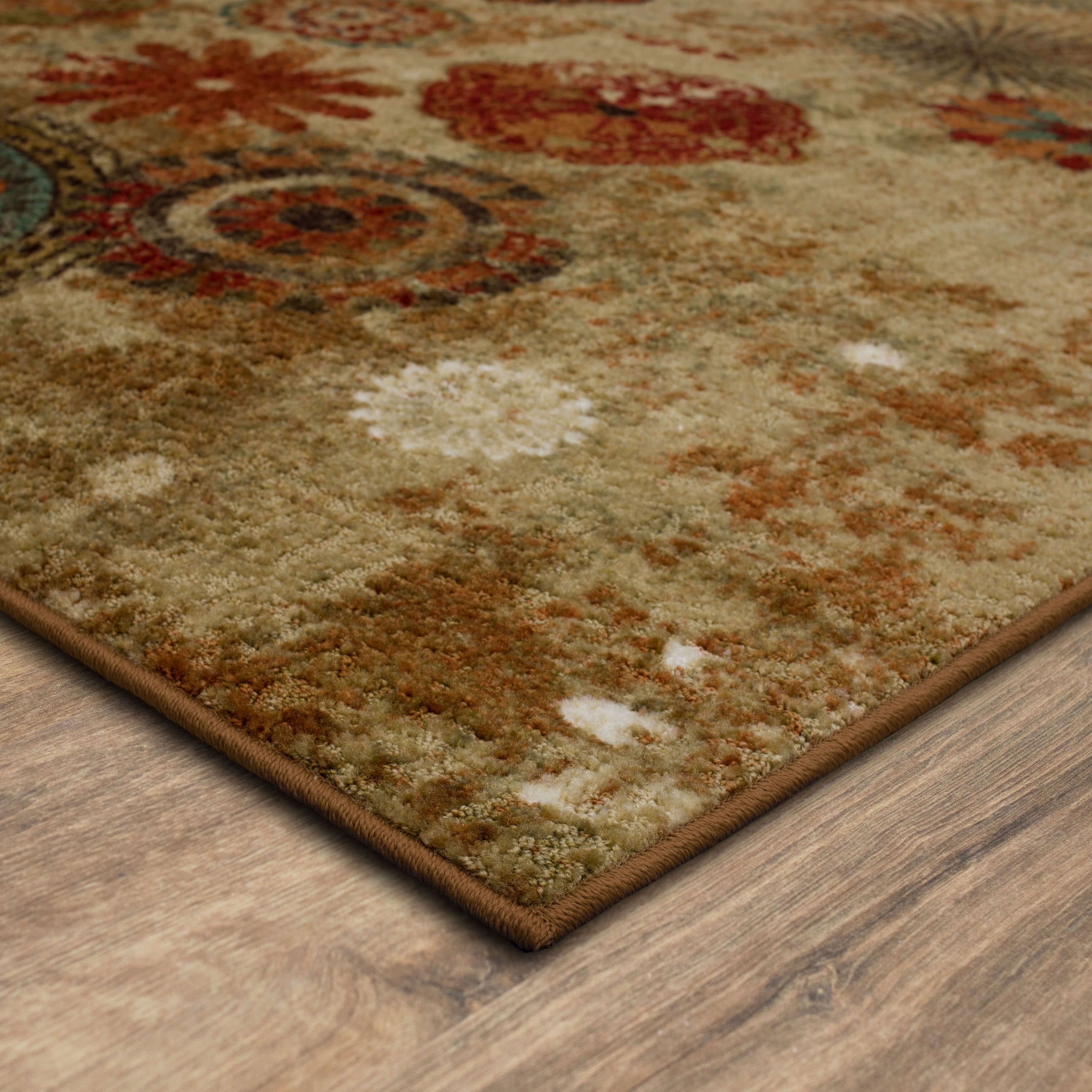 Mohawk Home Caravan Medallion Multi Low Pile Non-Slip Stain/Fade Resistant Indoor Area Rug, 7' 6" x 10'