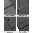 thumbnail image 5 of COOFANDY Men's Business Blazer Slim Fit Lightweight Sport Coats Two Button Casual Suit Jacket, 5 of 6