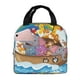 thumbnail image 1 of Easygdp Rainbow Animals on Noah's Ark Bolsa Térmica Premium - Tela Oxford Impermeable, Gran Capacidad, Bolsillo Frontal, Unisex para Trabajo, Escuela, Actividades al Aire Libre y Picnics, 1 of 8