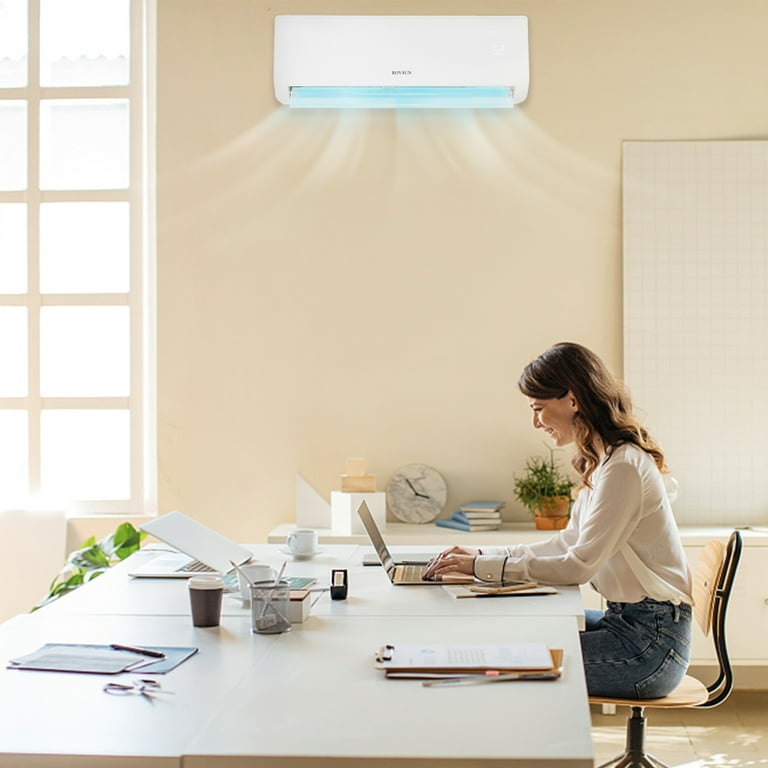 ROVSUN Wifi Enabled 12,000 BTU Mini Split AC/Heating System with Inverter,  19 SEER 115V Energy Saving Ductless Split-System Air Conditioner with  Pre-Charged Condenser, Heat Pump u0026 Installation Kit - Walmart.com