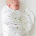 thumbnail image 2 of Lulujo - Baby Muslin Cotton Swaddle Blanket, Nursing/Stroller Cover - Suns, 2 of 8