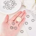thumbnail image 3 of 20 pc 20pcs 15mm Twisted Stainless Steel Linking Rings Circle Frames Connectors O Pattern Ring Jewelry Links for Bracelet Necklace Jewelry Making Stainless Steel Color, 3 of 6