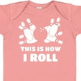 thumbnail image 4 of Inktastic How I Roll Bowling Boys or Girls Baby Bodysuit, 4 of 5
