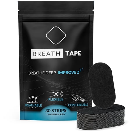 BREATH Tape (Pack of 30) Mouth Tape and Snoring Solution to Restore Nasal Breathing