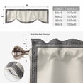 thumbnail image 6 of Black Cream Greek Key Tie Up Valance Curtains for Windows, Kitchen Curtains Window Treatments, Geometric Greece Ancient Rustic Short Window Shades Valances for Bedroom Bathroom Cafe 42"x12", 6 of 8