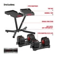 thumbnail image 5 of FitRx SmartRack and SmartBells Set, Dumbbell Weight Rack Stand with Two Quick-Select 5- 52.5lbs Adjustable Dumbbells, 5 of 21