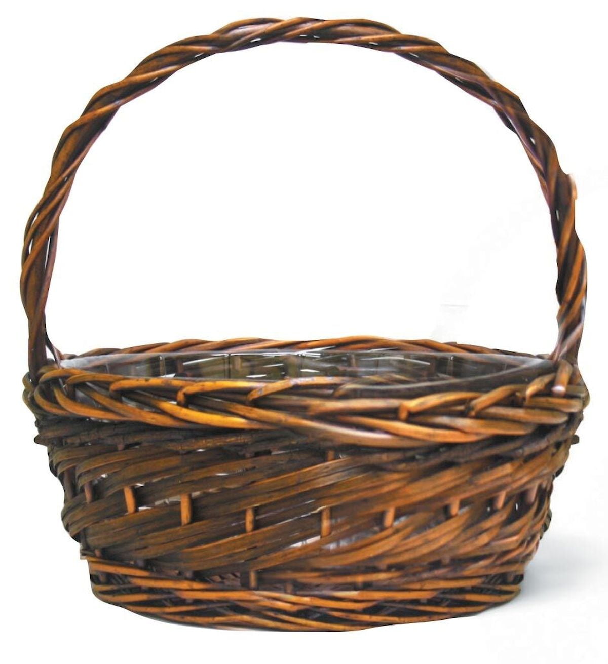 Handled Willow Basket Planter