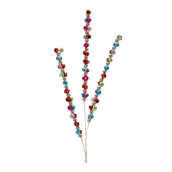 Melrose Jingle Bell Christmas Sprays - 32" - Set of 2