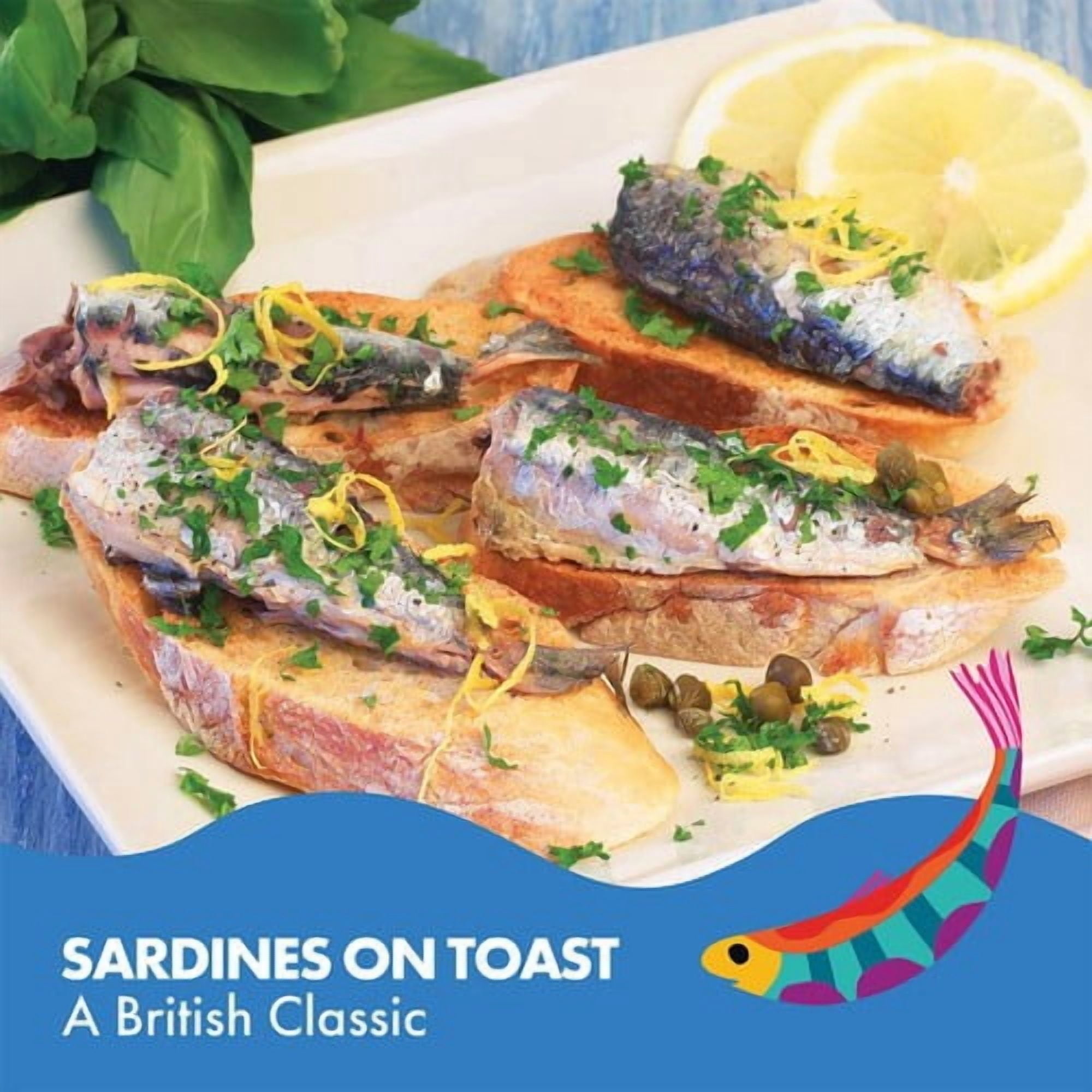 Fish 4 Ever Smoked Sprats in organic extra virgin olive oil 110g, British Import (Pack of 3)