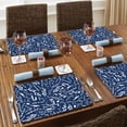 thumbnail image 6 of CounterArt "Navy Floral Sketch" Hardboard Tabletop Placemats 4-Pack, 6 of 7