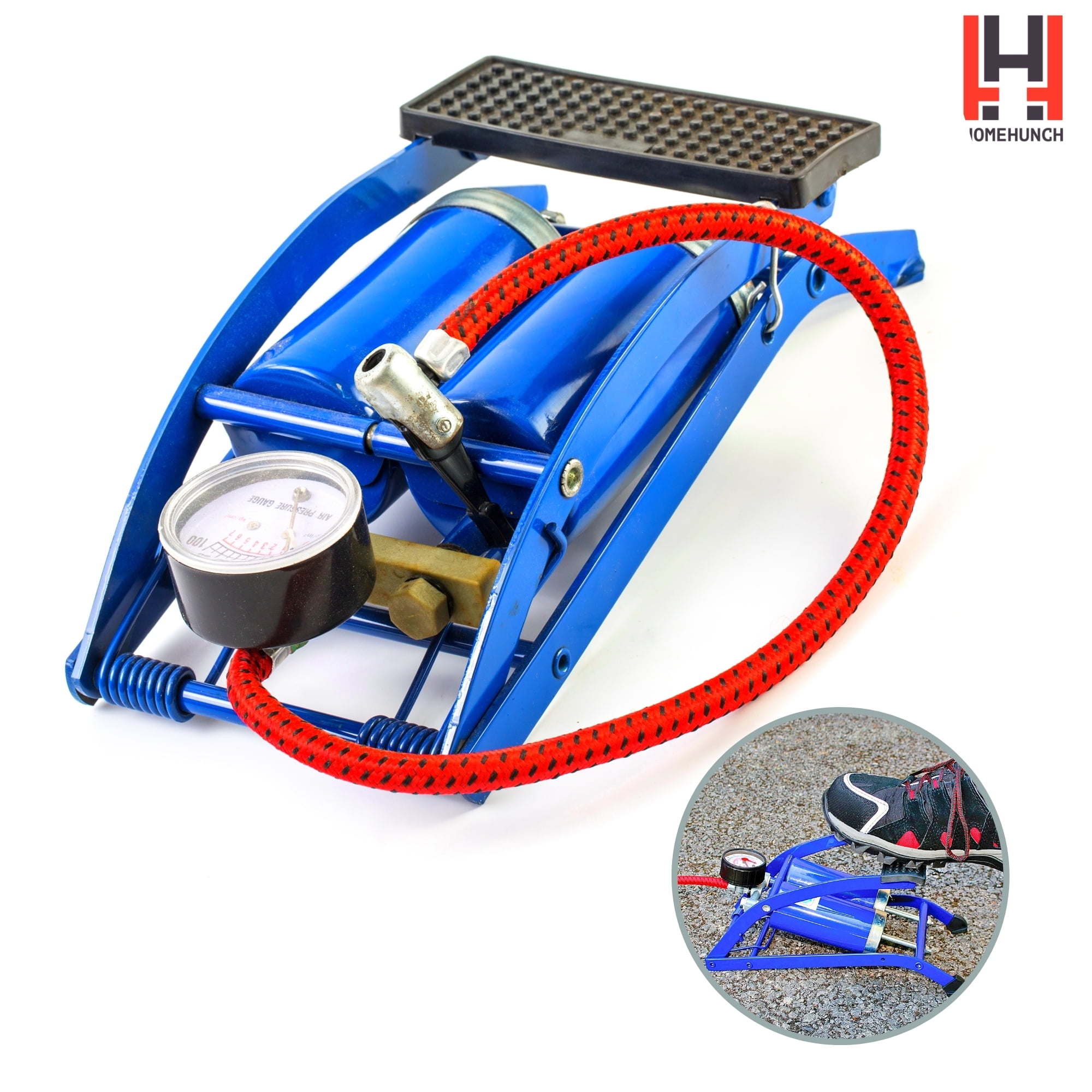 HomeHunch Foot Pump for Inflatables Manual Air Pumps Bike Pool Floats