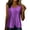 Purple Womens Tank Tops, variant on Womens Cotton Linen Tank Tops Crew Neck Wide Strap Camisoles for Women Summer Sleeveless Asymmetrical Button Down Shirts
