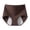Brown, variant on Noric Women's Cotton High Rise Ribbed Hipster Panties Wide Stretch Waist Full Coverage Briefs Breathable Soft Underwear