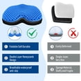 thumbnail image 4 of Cojín de asiento de kayak Ohaayoo, gel grueso, antideslizante e impermeable, 4 of 6