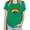 Green, variant on Summer Tops for Women Trendy Short Sleeve Lgbt Pride Month Printed Floral Print Casual Crewneck Tops Pullover Blouse T-Shirt White L