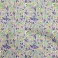 thumbnail image 1 of oneOone Velvet Lavender Fabric Floral Sewing Craft Projects Fabric Prints By Yard 58 Inch Wide, 1 of 4