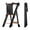 Black, variant on Cosyland Foldable Adjustable Toddler Kitchen Step Stool, Natural Wood Kids Standing Tower with Safety Rail, Natural