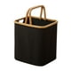 thumbnail image 5 of Cesta de almacenamiento plegable con asas para ropa sucia de moda para el hogar Negro, 5 of 9