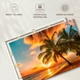 thumbnail image 6 of Elephant Stock Barbados Island Wall Art - Horizontal Canvas Wall Art - Living Room Wall Decor - Beach Canvas - Orange And Blue Decor - 39" x 26", 6 of 8