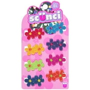 Conair Scunci Flower Barrettes, 8 Pack