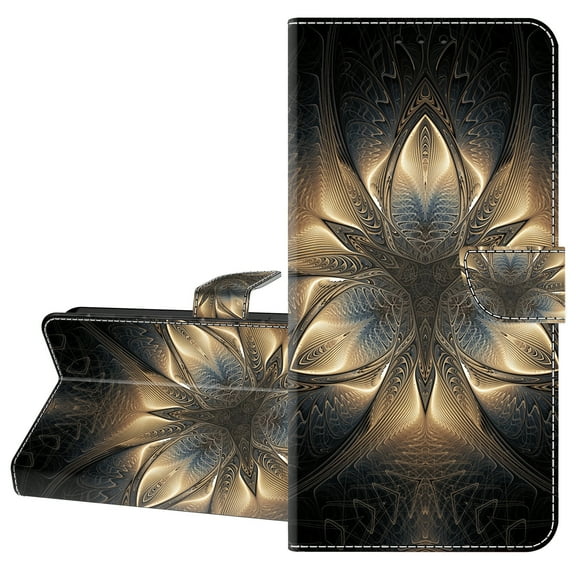 K-Lion Compatible with Samsung Galaxy A54 5G Wallet Case,Flip PU Leather Crystal Pattern Magnetic Case Glitter Adjustable Stand Card Slots Shockproof Cover