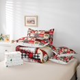 thumbnail image 6 of Manfei Happy Xmas 7-Piece King Bedding,Antique Pink Christmas King Bed in a Bag,Xmas Reversible, 6 of 7
