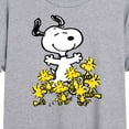 thumbnail image 3 of Peanuts - Snoopy and Woodstocks - Juniors Oversized Graphic T-Shirt, 3 of 6