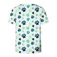 thumbnail image 5 of Otvok Tops for Womens Dog Paw Print Short Sleeve Funny Round Neck T-Shirt Blouses, 5 of 6