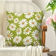 thumbnail image 4 of Nrmvnmi Spring Pillow Cover 18x18 Inch Watercolor Daisy Decorations Seasonal Farmhouse Summer Pillow Case Decor for Sofa Couch, 4 of 6