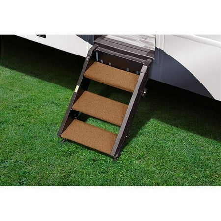 Presto Fit 20249 19.5 in. StepAbove RV Entry Step Rug, Buckskin Brown - 3 Piece