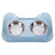 thumbnail image 1 of Duraderos de Acero Inoxidable para Perro Gatos Dispensador de Alimentos Sin Derrames - Azul Sunnimix Comedero para gatos, 1 of 7