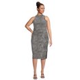 thumbnail image 2 of Madden NYC Junior Plus Size Metallic Mock Neck Top and Skirt Set, 2-Piece, 2 of 5