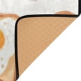 thumbnail image 4 of Bread Eggs Pattern Memory Foam Area Rug 60"x39" Non Slip, Absorbent, Fade Proof for Living Room, Bedroom, Office, 4 of 7