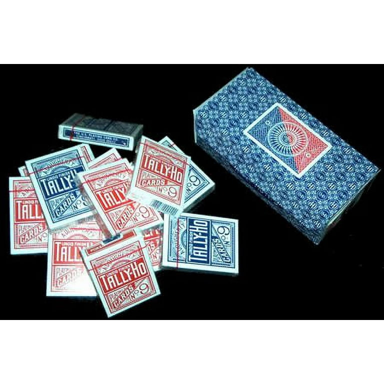 Tally-Ho No. 9 トランプ レッド ブルー Amazon.com: 2 Decks of TALLY HO No 9 Original Fan Back
