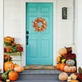 thumbnail image 5 of 22-Inch Fall Wreaths for Front Door, Physalis Wreath Fall Decor with Golden Berries and Eucalyptus Leaves, Perfect for Autumn Harvest Home and Porch Decor, 5 of 6