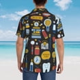 thumbnail image 6 of Easygdp Teeth Men's Hawaiian Shirts Print Lapel Short Sleeve for Beach, vacation, party, casual occasions - 3X-Large, 6 of 9